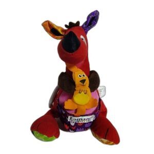 Lamaze 2006 Learning Curve Red Kangaroo &Joey Soother,Teether,Rattle Sensory Toy